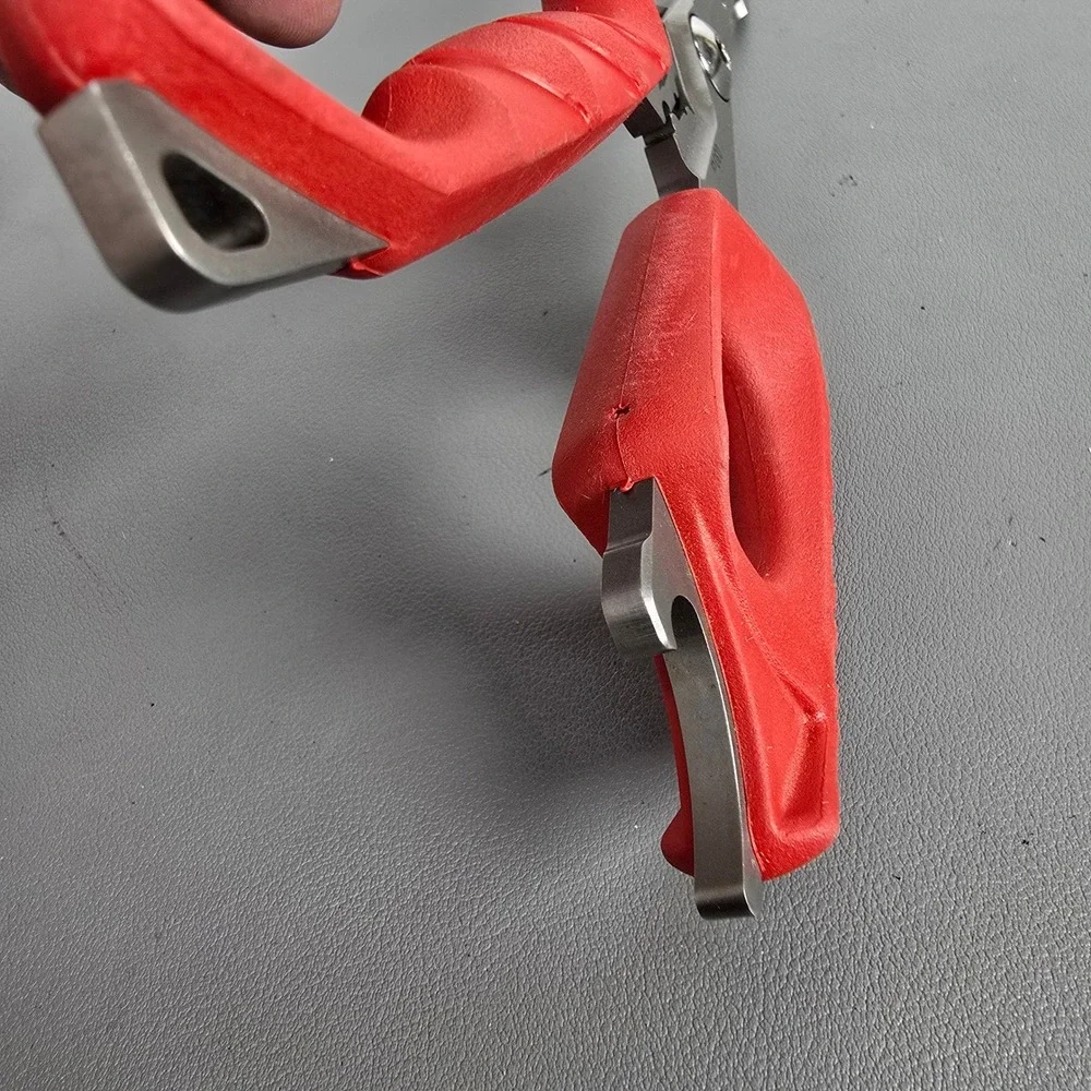 Buck Knives 030 Splizzors Fishing Multi-Tool Shears Red 420HC Steel W/ Sheath